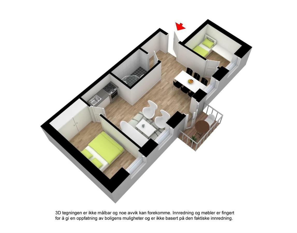 Modern Apartment In City Centre ベルゲン エクステリア 写真